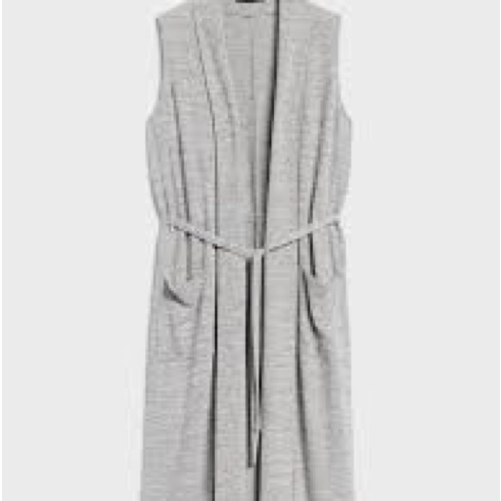 Banana Republic long vest grey Large